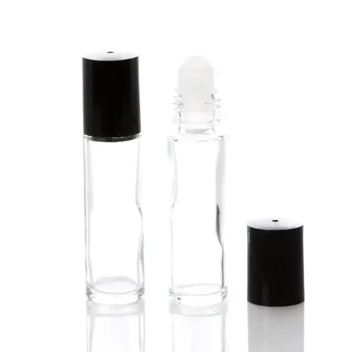 10 ml Roller Bottle with Black Cap